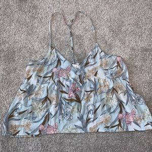 Floral Racerback Tank Top